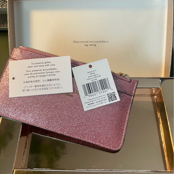 Kate Spade glitter, pink clutch/wallet… Brand new with tags - Picture 3 of 7